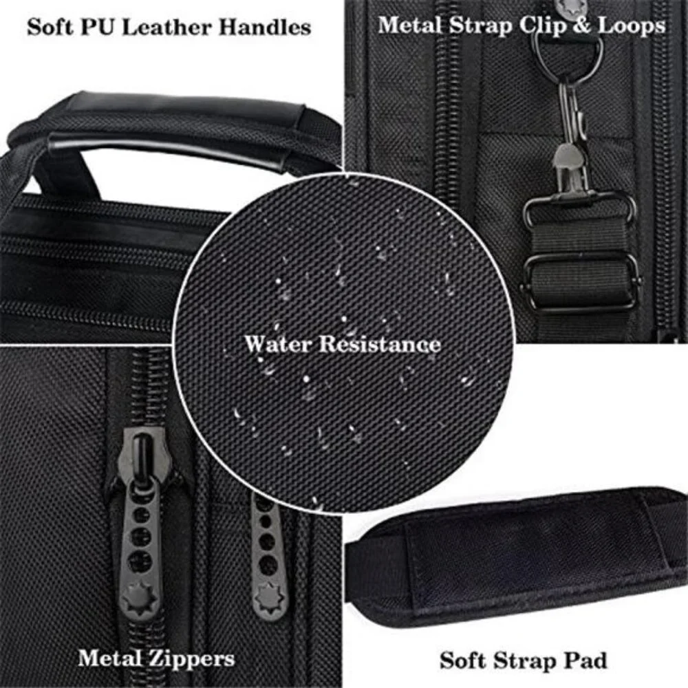 18 Inch Gaming Laptop Briefcase Expandable Travel Work Computer Bag